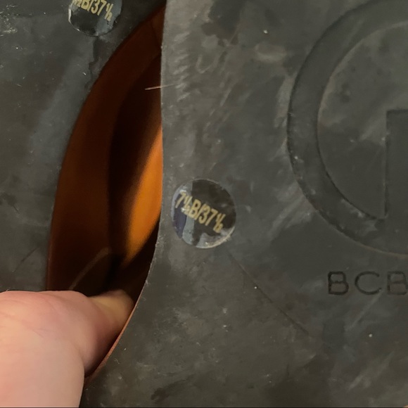 BCBG Paris Wedge Brown and Black Platform Wedges. - Picture 8 of 9